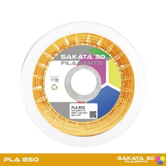 Bobina di filamento 3D Sakata PLA 850 1,75 mm Silk Sunset 1 Kg