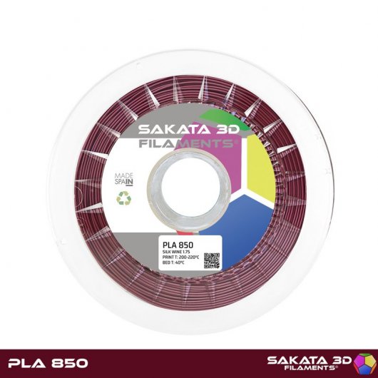 Sakata 3D Bobina de Filamento PLA 850 1.75mm Silk Wine 1Kg