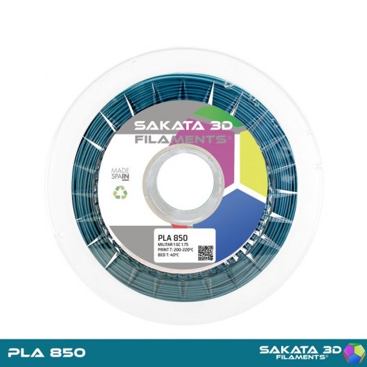 Sakata 3D Bobina de Filamento PLA 850 1.75mm Militar Tone 1 Guardia Civil 1Kg