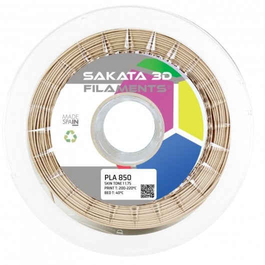 Bobina di filamento 3D Sakata PLA 850 1,75mm Tonalità pelle 2 1Kg