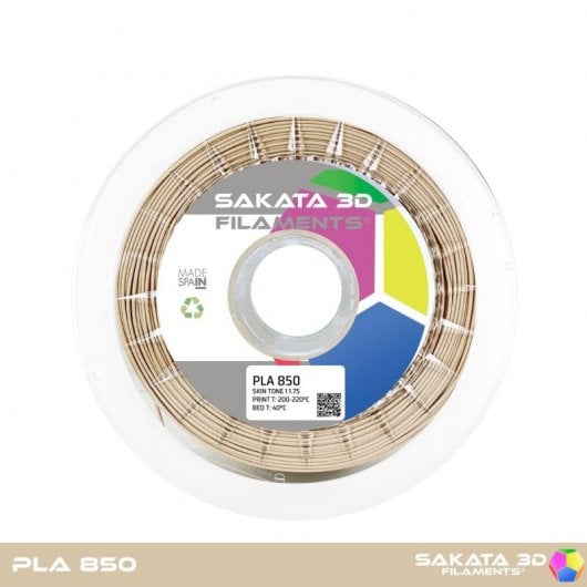 Bobina di filamento 3D Sakata PLA 850 1,75mm Tonalità pelle 2 1Kg
