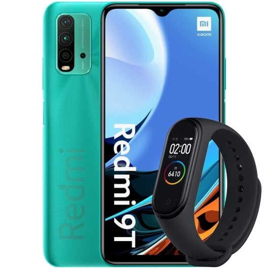 Xiaomi Pack Redmi 9T 4GB/64GB 6.53'' Verde + Mi Smart Band 4 Preta