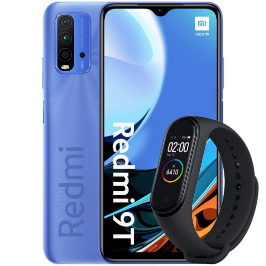 Xiaomi Pack Redmi 9T 4/64GB Azul Libre + Mi Smart Band 4 Negra
