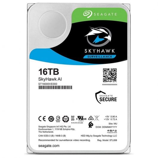 Seagate SkyHawk AI Surveillance 3.5" 16TB SATA3