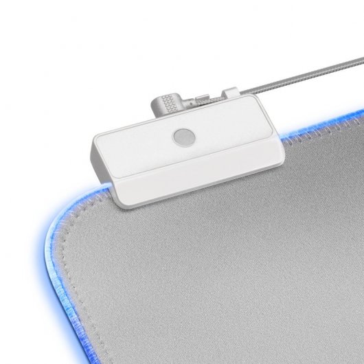 Mars Gaming MMPRGBL Tapete de Rato Gaming RGB Branco/Prateado