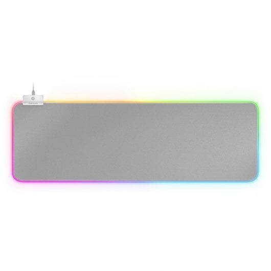 Mars Gaming MMPRGB2 Alfombrilla Gaming XXL RGB Blanco/Plata