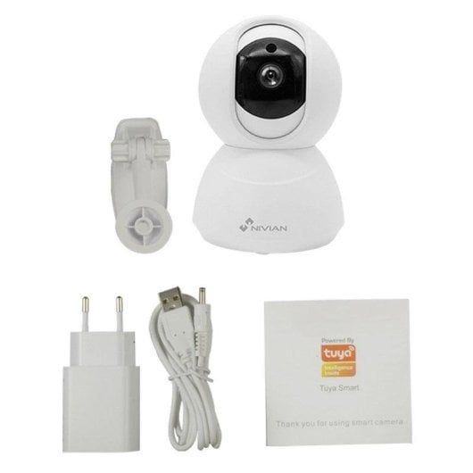 Caméra de surveillance Nivian NVS-IPC-IS3 FullHD Vision Nocturne Intérieure Contrôle Vocal Audio Bidirectionnel