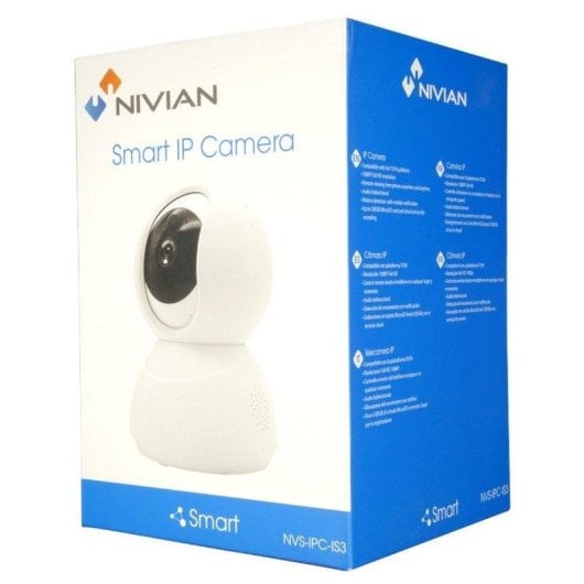 Caméra de surveillance Nivian NVS-IPC-IS3 FullHD Vision Nocturne Intérieure Contrôle Vocal Audio Bidirectionnel