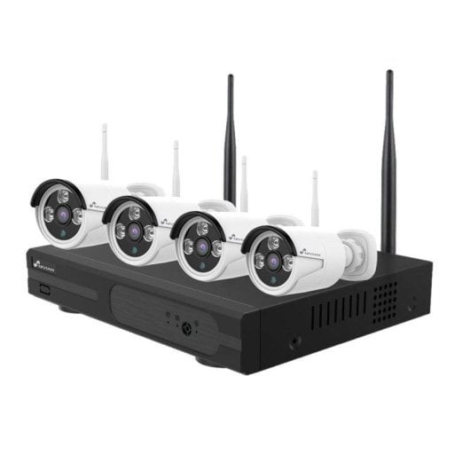Caméra de surveillance Nivian NV-KIT830W-4CAM 2K Vision Nocturne Intérieur et Extérieur Détection IA