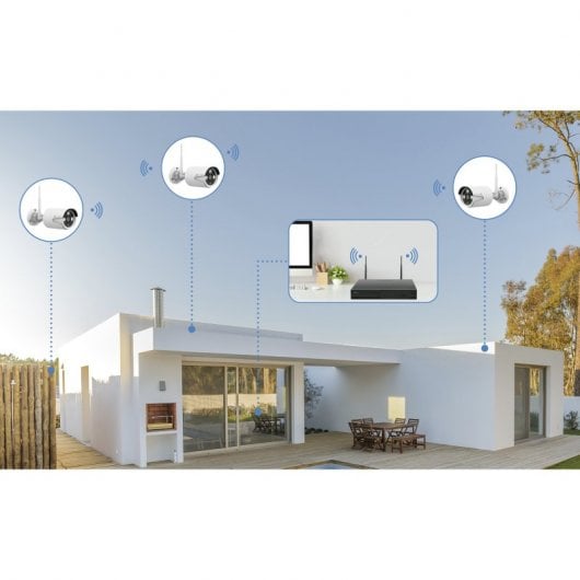 Nivian NV-KIT830W-4CAM Kit de Videovigilancia 10 Canales