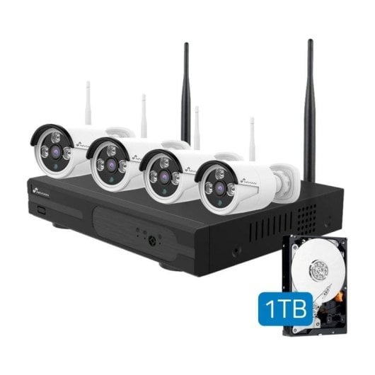 Nivian NV-KIT430W-4CAM Kit de Videovigilancia 4 Canales 1 TB