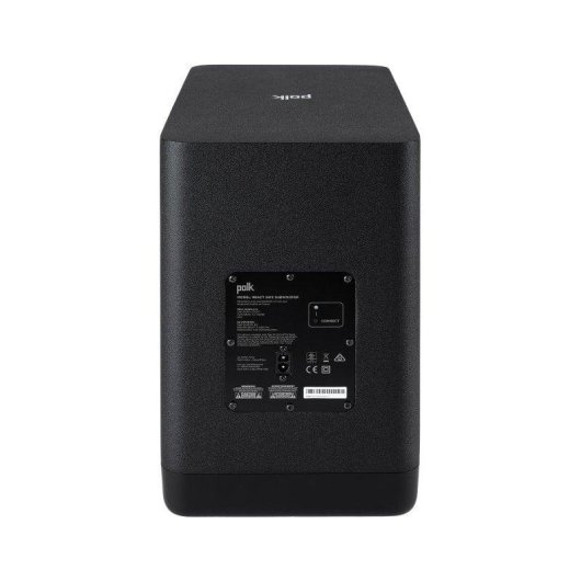 Subwoofer Polk Audio React Sub 1.0 7 pouces Sans Fil Compatible Alexa Noir