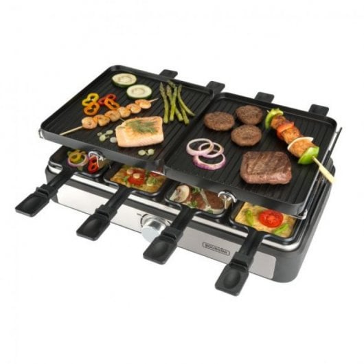 Bourgini Gourmette/Raclette/Grill Plus per 8 persone 1400W
