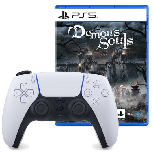 Sony Pack DualSense Mando Inalámbrico para PS5 + Demon's Souls Remake PS5