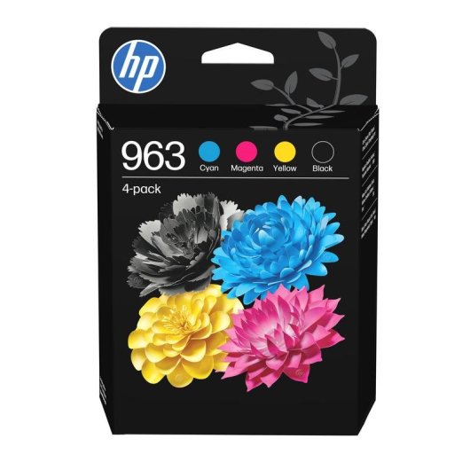 HP 963 Tintenpatronen Set 4 Farben Schwarz/Cyan/Magenta/Gelb