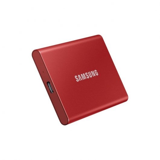 Disque dur Samsung T7 SSD PCIe NVMe USB 3.2 1 To Rouge métallique