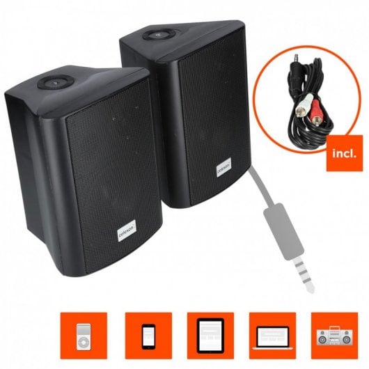 Celexon 525-B Altavoces Activos de 2 Vías 60W Negros