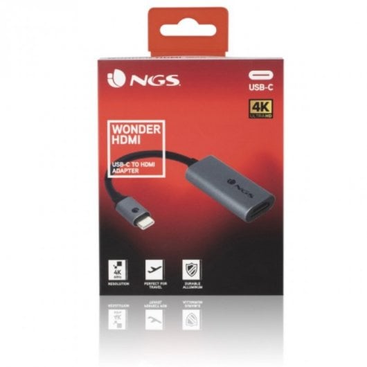 NGS WONDERHDMI adattatore grafico USB Nero, Grigio