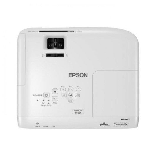Projetor Epson EB-W49 WXGA 3800 Lúmenes 320" Lâmpada 3LCD Portátil