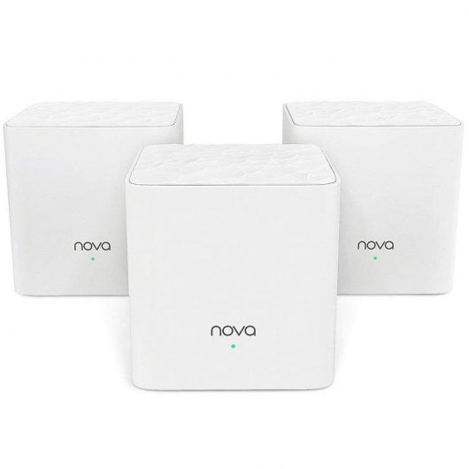 Tenda Pack Nova MW3 Sistema WiFi Mesh Dual Band AC1200 Kit 3 Unidades + Beli SP3 Tomada Inteligente Wi-Fi