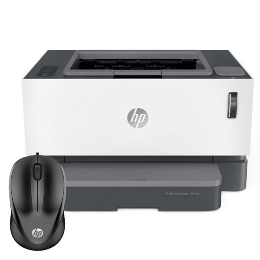 HP Pack Neverstop Laser 1001nw Impressora Laser Monocromática WiFi + HP 1000 Rato USB Preto
