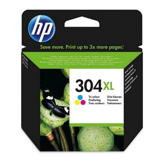 HP Pack 304XL Cartuchos Tinta Alta Capacidad Originales Negro/Tricolor + HP 1000 Ratón USB Negro