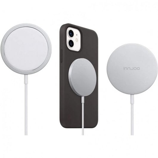 Innjoo Charging Safe Cargador Inalámbrico para iPhone X/12/12 Pro Blanco