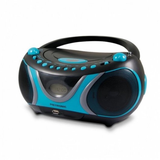 Metronic Leitor CD MP3 com USB /FM Azul