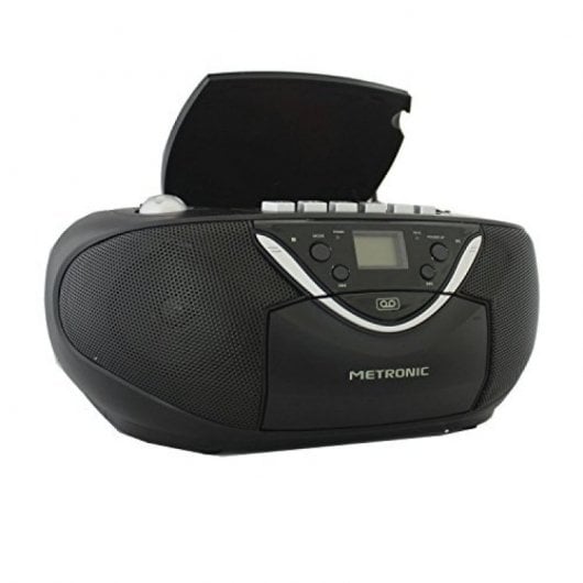 Metronic Radio CD con Cassete MP3 Negro