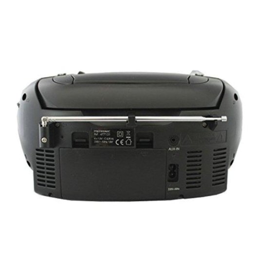 Rádio CD Mooov Metronic Mooov 6W RMS AUX Cassete MP3 Preto