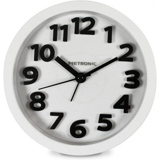 Metronic Despertador Clássico Branco