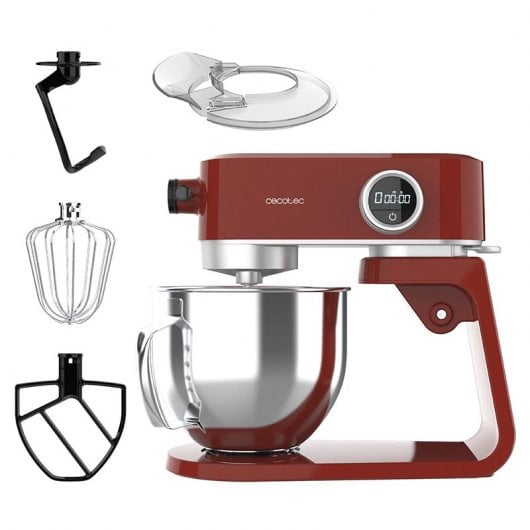 Cecotec Twist&Fusion 4000 Mélangeur de luxe rouge pétrin 800W