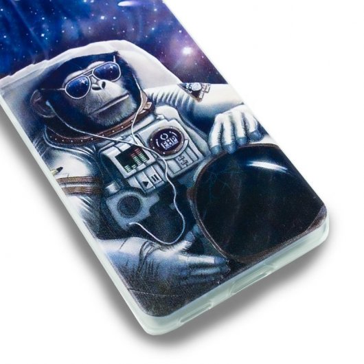 Cool Funda Silicona Dibujos Astronauta para Samsung Galaxy S21