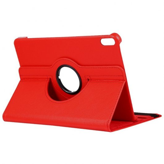 Cool Funda Polipiel Liso Rojo para Huawei Matepad 10.4"
