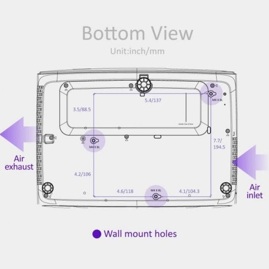BenQ W2700i Proyector ANSI DLP 4K UHD 3000 Lúmenes
