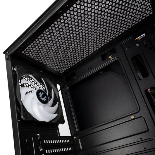 BitFenix Nova Mesh SE TG Cristal Templado USB 3.1 ARGB Negra/Roja