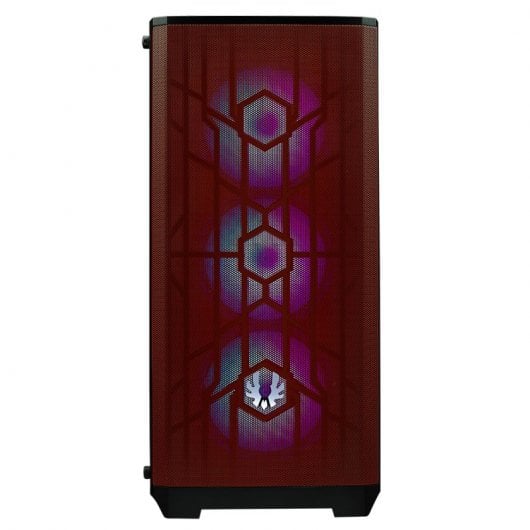 BitFenix Nova Mesh SE TG Cristal Templado USB 3.1 ARGB Negra/Roja