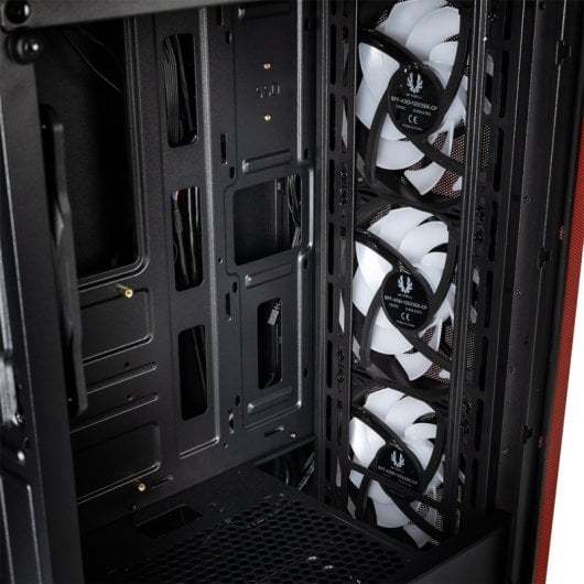 BitFenix Nova Mesh SE TG Cristal Templado USB 3.1 ARGB Negra/Roja