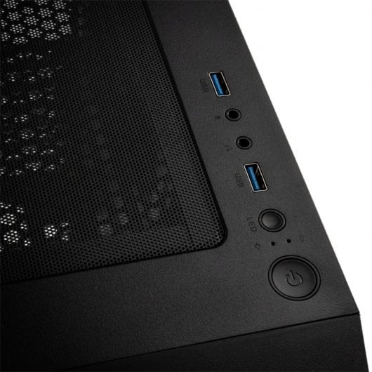 BitFenix Nova Mesh SE TG Cristal Templado USB 3.1 ARGB Negra/Roja