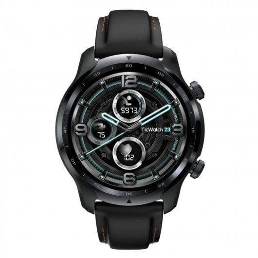 TicWatch Pro 3 LTE Bluetooth NFC GPS 47mm AMOLED Schwarz IP68 Herzfrequenzmessung