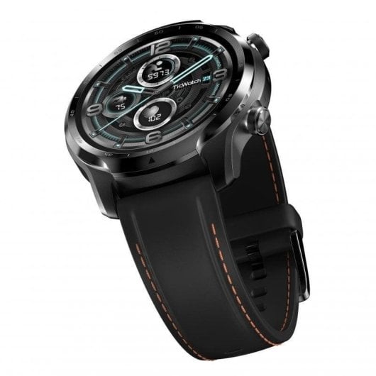 TicWatch Pro 3 LTE Bluetooth NFC GPS 47mm AMOLED Schwarz IP68 Herzfrequenzmessung