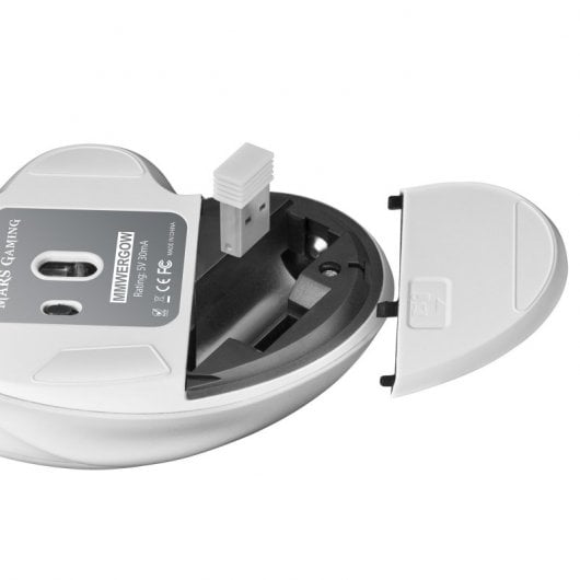 Mouse wireless Mars Gaming MMWERGO 3200 DPI bianco