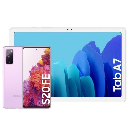 Samsung Pack Galaxy S20 FE 6/128GB Lavanda Libre + Galaxy Tab A7 10.4" 32GB WiFi Plata