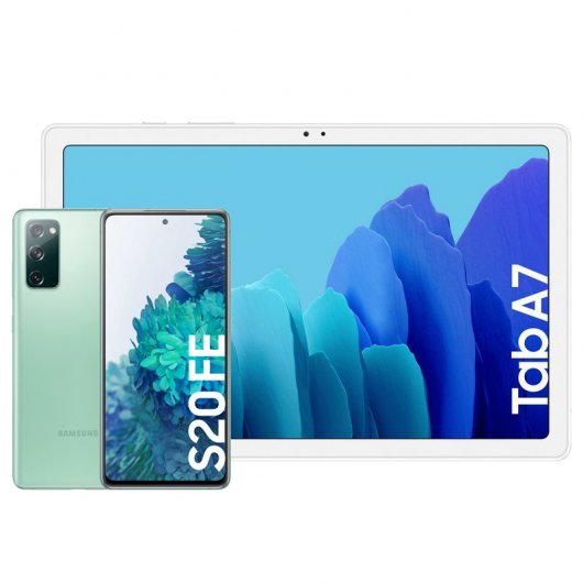 Samsung Pack Galaxy S20 FE 6/128GB Verde Libre + Galaxy Tab A7 10.4" 32GB WiFi Plata