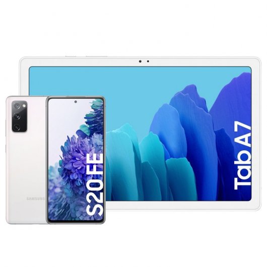 Samsung Pack Galaxy S20 FE 6GB/128GB 6,5'' Branco + Galaxy Tab A7 10.4" 32GB WiFi Prateado