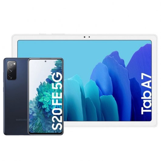 Samsung Pack Galaxy S20 FE 5G 8GB/256GB 6,5'' Azul + Galaxy Tab A7 10.4" 32GB WiFi Prateado