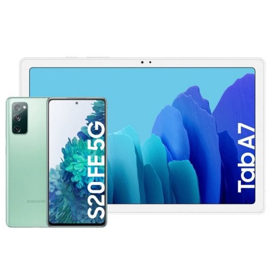 Samsung Pack Galaxy S20 FE 5G 6GB/128GB 6,5'' Verde + Galaxy Tab A7 10.4" 32GB WiFi Prateado