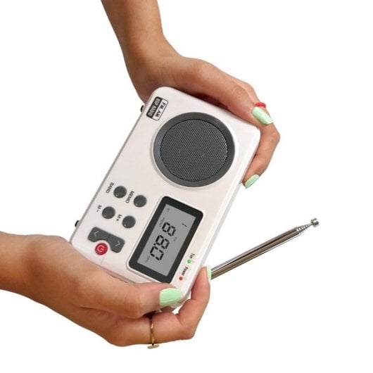 Nk NK-AB1904 Radio Portátil FM/AM Vintage Blanca