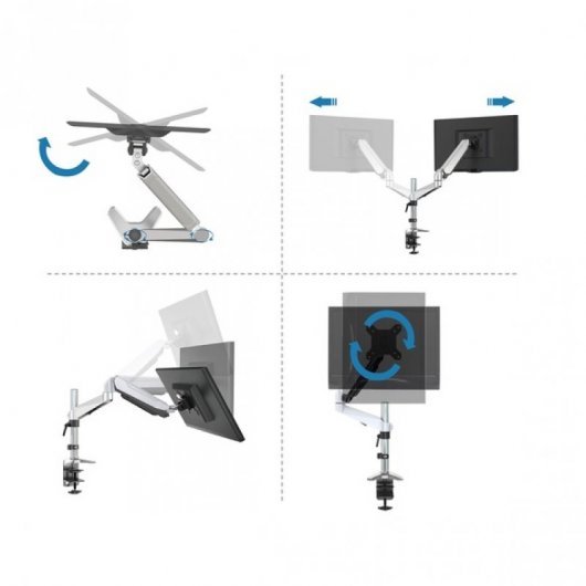 Digitus Soporte Monitor 15"/27" VESA 100x100 8Kg