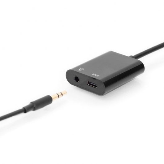 Digitus Adaptador USB-C a USB-C/Jack 3.5mm Negro
